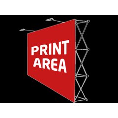 Pop Up 380x229 solo Estructura, Velcro y 2 Focos | Textil (sin lateral) | 3800 x 2290