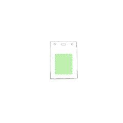 Porta acreditación de PVC transparente 12,1 x 8,5 cm | Frontal