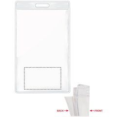 Porta acreditaciones transparente 7,5 x 12,5 cm | Frontal | 50 x 30