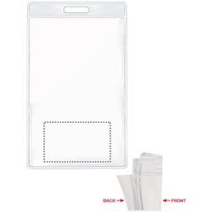 Porta acreditaciones transparente 7,5 x 12,5 cm | Trasero | 50 x 30