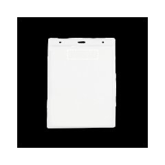 Porta Credencial Vertical PVC 11x17 | Delantera superior | 50 x 15