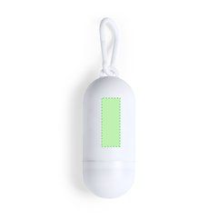 Portabolsas antibacteriano para perros con 15 bolsas biodegradables | En el lateral, opuesto a la apertura | 35 x 12