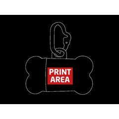 Portabolsas forma hueso | Cuerpo centro | 30 x 20