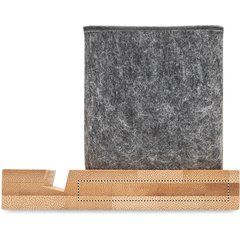 Portalápices Fieltro con Soporte Móvil Bambú | Lado 3 | 75 x 10