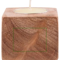 Portavelas Acacia con Vela 10 gr | Derecha | 35 x 25
