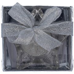 Portavelas Estrella de Cristal con Lazo | FRONT BOX | 60 x 30