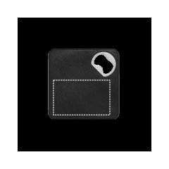 Posavasos con abrebotellas | Parte superior | 65 x 40