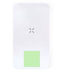 Power Bank 5000mAh Blanco | Parte inferior cara principal | 30 x 30