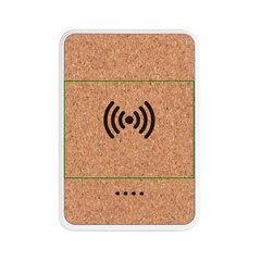 Power Bank ABS y Corcho 5000 mAh | Frontal | 60 x 45