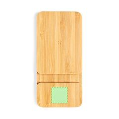 Power Bank Bambú 5000mAh | En el frente | 25 x 20