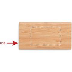 Power Bank Bambú 6000 mAh | Trasero | 80 x 50