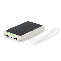 Power Bank Solar 5000mAh Fibra de Trigo | Parte inferior cara principal | 45 x 5
