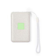 Power Bank Solar 5000mAh Fibra de Trigo | En la parte trasera | 30 x 30