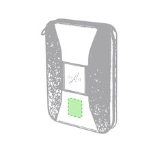 PowerBank 4000mAh con Bloc y Tarjetero | Parte inferior de la cara principal | 40 x 50