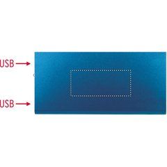 Powerbank aluminio micro USB de 8000 mAh | Abajo | 70 x 30