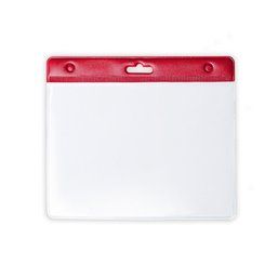 Porta credenciales de colores personalizado 11 x 9,5cm Rojo