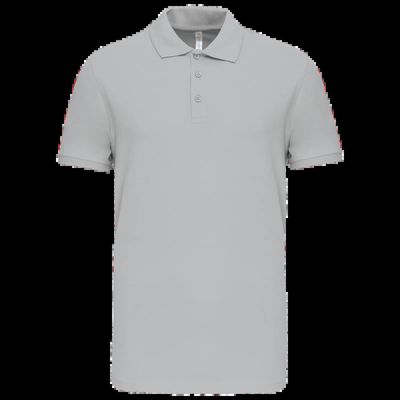 Polo de punto piqué manga corta Snow Grey S
