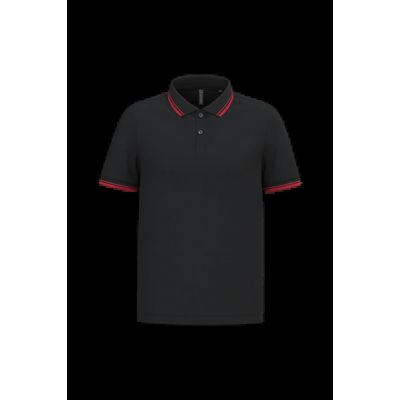 Polo manga corta hombre Black / Red 3Xl