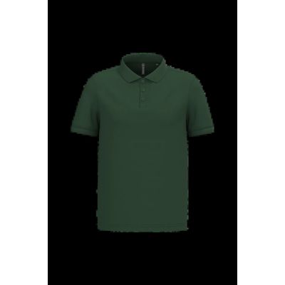 Polo piqué manga corta de algodón Forest Green Xxl