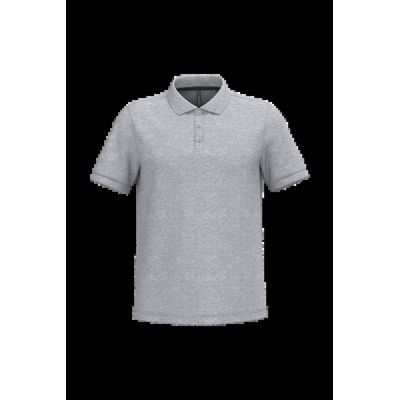 Polo de algodón manga corta para hombre Oxford Grey L