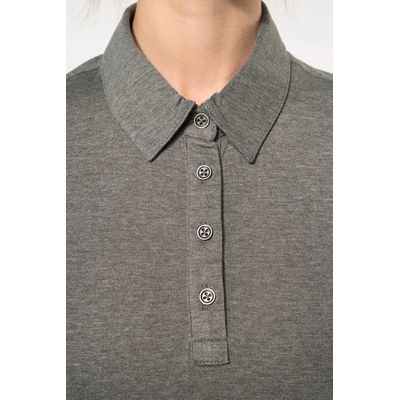 Polo básico de manga corta para mujer