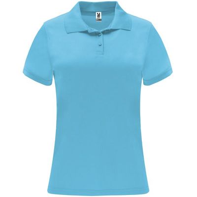 Polo técnico de manga corta para mujer Turquesa Xl