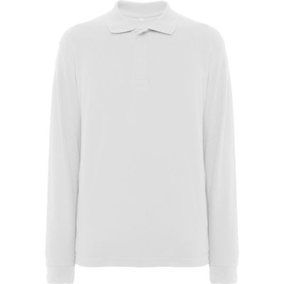 Polo con Puños y Tapeta de Velcro Blanco S