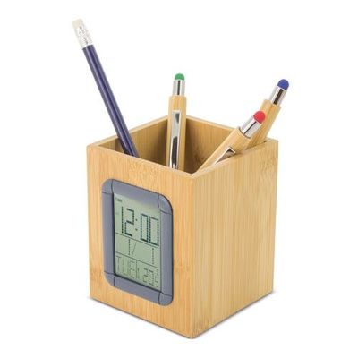 Portalapicero con estación hora y calendario