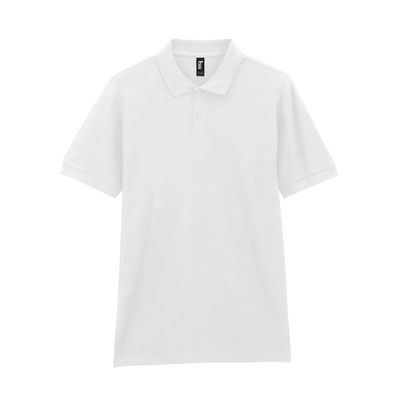 Polo hombre algodón White L