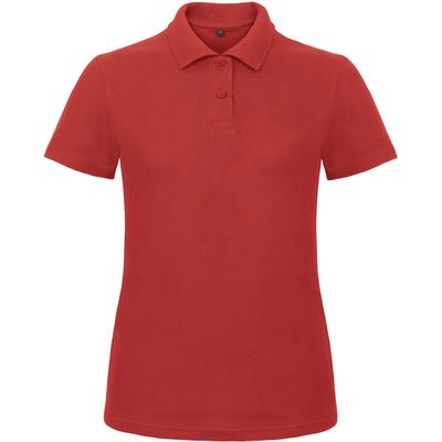 Polo entallado para mujer 100% algodón Red L