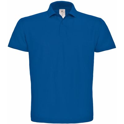 Polo hombre cuello canalé Royal Blue L