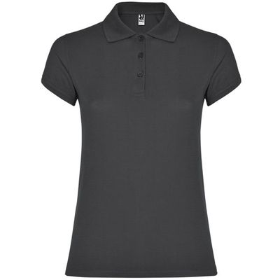 Polo Manga Corta Mujer Colores Plomo Oscuro L