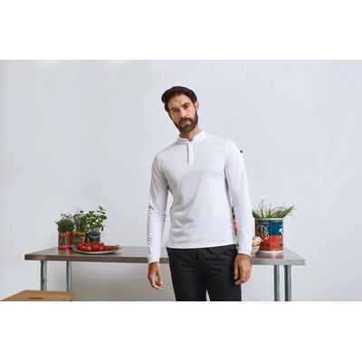 Polo cuello mao y espalda de tejido Coolchecker