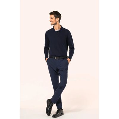 Polo manga larga hombre