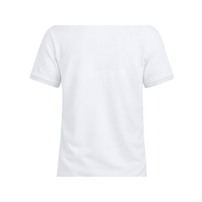 Polo Blanco 100% Algodón con Botones