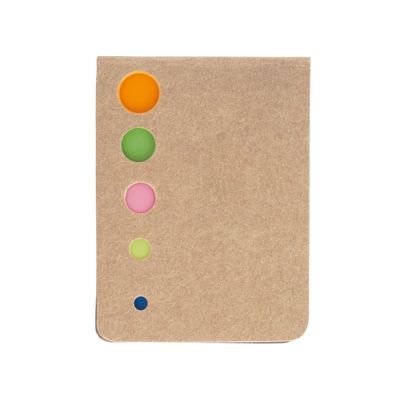 Portanotas mini adhesivas de suave cartón reciclado Natu