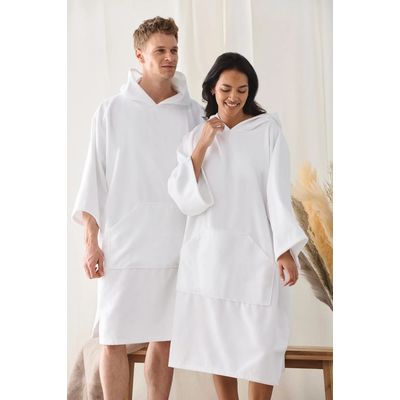 Poncho microfibra con capucha