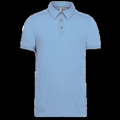 Polo atemporal manga corta hombre Sky Blue Xxl