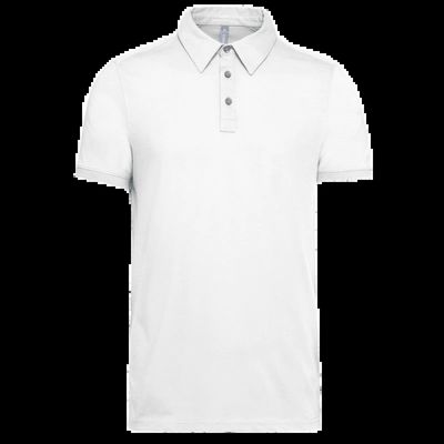 Polo atemporal manga corta hombre White L