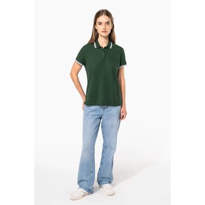 Polo a rayas mujer manga corta