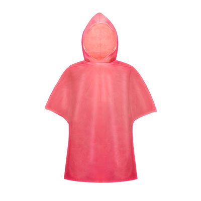 Poncho Adulto Termosellado HDPE Roj