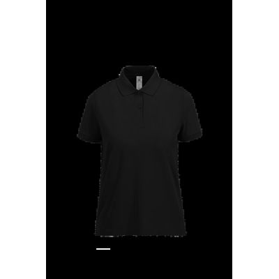 Polo mujer algodón preencogido Black Xl