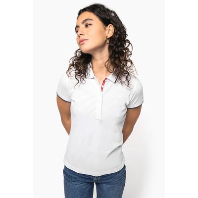 Polo 5 botones mujer