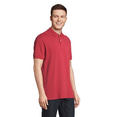 Polo hombre algodón corte cómodo
