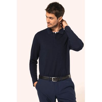 Polo manga larga hombre