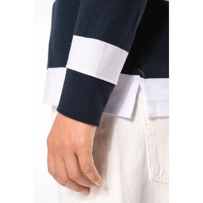 Polo a rayas unisex Manga Larga