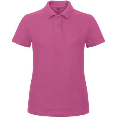 Polo entallado para mujer 100% algodón Fuchsia M