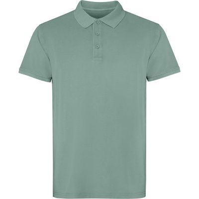 Polo unisex 100% algodón Verde Pato Lavado L
