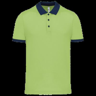 Polo entallado y estilo moderno Lime / Sporty Navy Xl