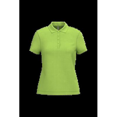Polo piqué de manga corta de mujer Lime Xs